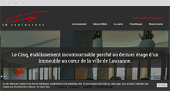 Desktop Screenshot of lecinq.ch